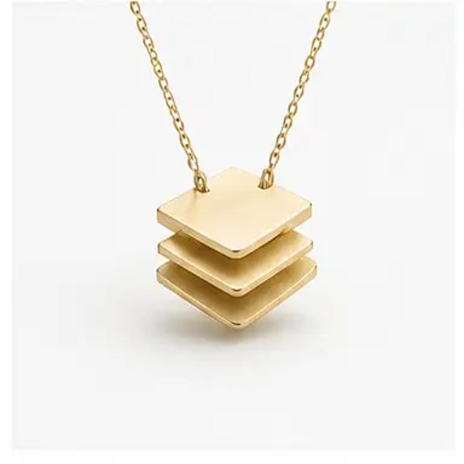layered pendant gold